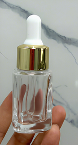 Flacon compte-gouttes L'Oréal Essence 15 ml, 30 ml, 50 ml avec embout en caoutchouc, flacon carré pour huile essentielle, flacon distributeur en verre - Product Image 6