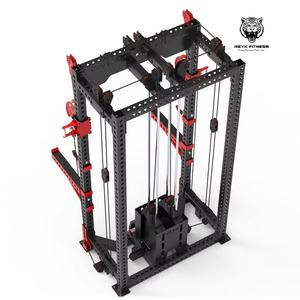 Estante de gimnasio comercial <span class=keywords><strong>con</strong></span> Polea alta-Baja, pecho de remo, Mosca, estación única, máquina extraíble, equipo de culturismo multifunción - Product Image 4