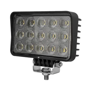 Groothandel 60W Led Werklicht Rechthoek Overstroming Licht Off-Road Led Hoge Intensiteit 12V Waterdichte Verlichting 24V Truck 4wd Accessoires