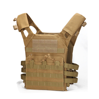 Gilet porte-plaques léger et réglable, système MOLLE, à libération rapide, pour entraînement extérieur, chasse et transport de charge