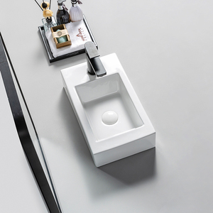 High Quality Rectangular Ceramic Bathroom Sinks Porcelain Washbasin Counter Top <strong>Washing</strong> Basin Sinks - Product Image 5