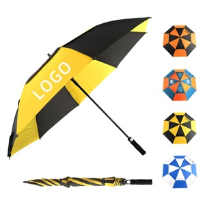 60 68 Inch Durable Windproof Fiberglass Shaft Ribs Golf <b>Umbrella</b> Strong Windproof <b>Umbrella</b> for Sale - Product Image 2