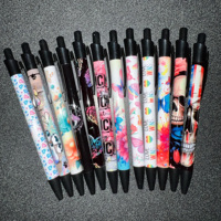 Autocollants UV DTF préfabriqués pour stylos, motifs personnalisés pour enseignants, prix usine, faciles à coller et à décoller