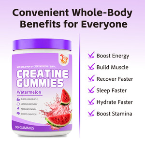<b>Creatine</b> Gummies with <b>Creatine</b> <b>Monohydrate</b> Supports Increase Energy Levels Build Muscle Boost Cognition Builds Lean Muscle - Product Image 6