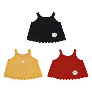 YOEHYAUL C3387 2-14T 100% Coton Printemps Fille Enfant Gilet Tricoté Sans Manches <span class=keywords><strong>Pull</strong></span> Gilet Tricoté pour Adolescente - Product Image 2