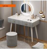 Meuble de rangement de chevet de chambre moderne, luxe léger et simple, avec coiffeuse intégrée tendance