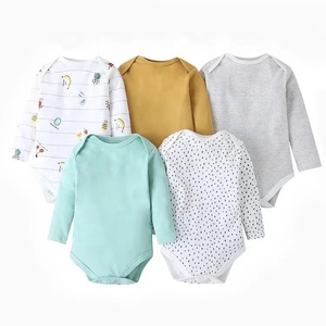 Set di <span class=keywords><strong>abbigliamento</strong></span> per bambini in 5 pezzi 100% pagliaccetti per neonato in cotone per neonato - Product Image 4