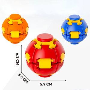 AJB Sfera Antistress in Plastica ABS, Giocattolo Girevole Rotante, Sfera Antistress da Scrivania per Adulti e Bambini - Product Image 1