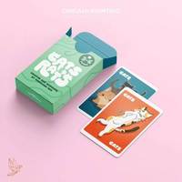 Cartes d'apprentissage sur les animaux, boîte rigide en papier avec plateau de jeu pour les activités de groupe des enfants