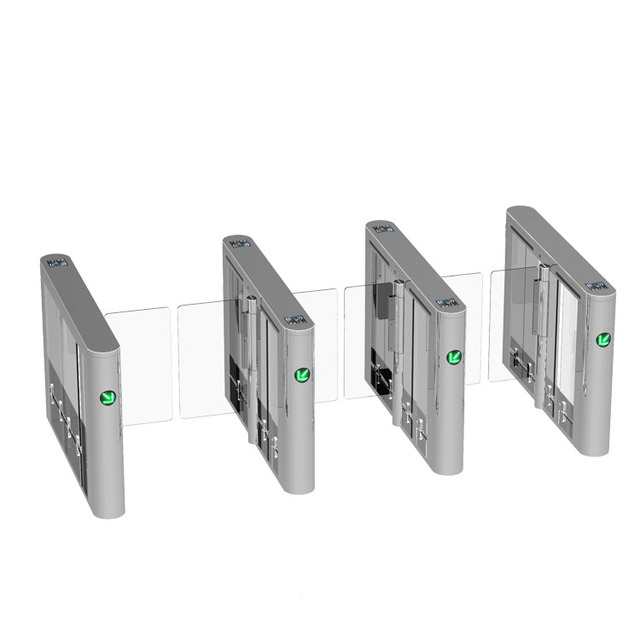Enter Exit Barcode Scanner High Speed Gate Turnstile Security Door