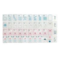 Jeu de Mahjong Américain Automatique Moderne de Luxe en Acrylique Nacre Pliable et Portable