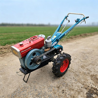Motoculteur diesel multifonction 15 CV, mini-tracteur agricole à deux roues, moteur 22 CV, boîte de vitesses, transmission par engrenages, économe en énergie