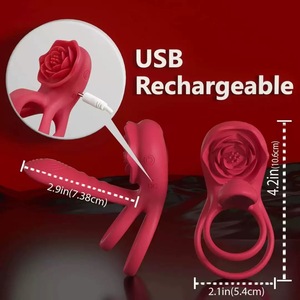 Ensemble de vibrateurs portables avec télécommande, stimulateur clitoridien avec anneau vibrant, jouet intime interactif pour couples - Product Image 3
