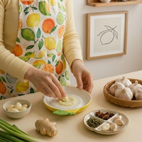 Moulin à céramique manuel, hachoir à gingembre et ail, outil de cuisine multifonctionnel pour usage domestique, plaque de broyage pour aliments pour bébés