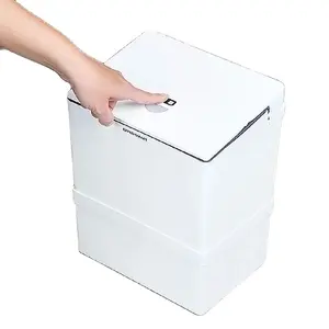 12/13/16L Wholesale Smart Led Trash Can Kitchen Automatic Garbage Rubbish Smart Sensor Touch-free Waste Bin