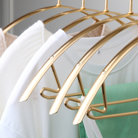 Cintre pour robe de bain, 10 pièces, gain d'espace, couleur or, cintre pour vêtements modernes en aluminium