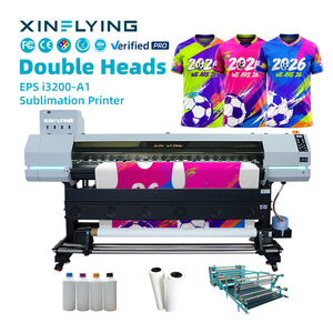 เครื่องพิมพ์ซับลิเมชั่น XinFlying รุ่นใหม่ หัวพิมพ์คู่ สแตนเลส ขนาด 1.3 ม./1.6 ม./1.8 ม. ความเร็วสูง สำหรับเสื้อผ้า ผ้าม่าน ธง - Product Image 1