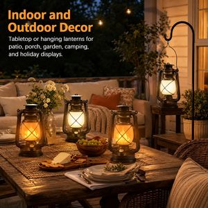 Linterna de Exterior Marlrin, Lámpara LED para Camping, Impermeable, Efecto Llama Bronce, Control Remoto, Decorativa - Product Image 5