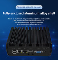 Routeur Portable Mini PC Server Quad Core N100 avec DDR5 4Lan 2.5G Intel I225V Gigabit Lan Port Home Office Convient aux prises US AU