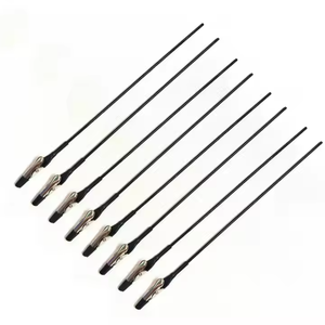 Pince crocodile en métal avec câble métallique de 185mm avec manchon isolant pour support porte-carte <span class=keywords><strong>Photo</strong></span> Cube Base pince mémo - Product Image 2
