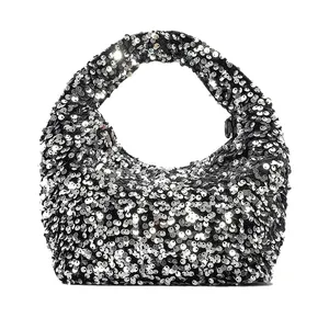 Women Bag Tote Shoulder Handbag Clutch Bag Reversible Mermaid Sequin Chain Crossbody Handbags