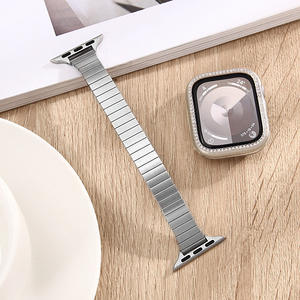 สายนาฬิกาสำหรับผู้หญิงสายเดี่ยวสุดหรูสายนาฬิกาสเตนเลส304บางแ<span class=keywords><strong>ล</strong></span>ะระบายอากาศได้ดีดีไซน์ใหม่สำหรับ Apple S10-Wholesale - Product Image 5