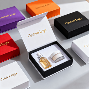 Customized Embossed Yellow <b>Magnetic</b> Gift <b>Box</b> with Low Minimum Order Quantity for Face Cream, Oil, Essence - Product Image 3