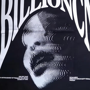 T-shirt pour homme en coton 100% 220g, coupe ample et courte, imprimé animal personnalisé de luxe - Product Image 2