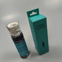 Kit de nettoyage pour ordinateur portable 2 en 1 de qualité supérieure, solution de nettoyage d'écran sans traces, lingettes en microfibre ultra douces pour le nettoyage des objectifs d'ordinateur portable