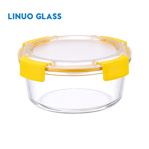 Linuo bán buôn nhà bếp nóng bán Tùy chỉnh hình chữ nhật rõ ràng chịu nhiệt bát thủy tinh <span class=keywords><strong>Salad</strong></span> Hộp đựng thủy tinh - Product Image 4