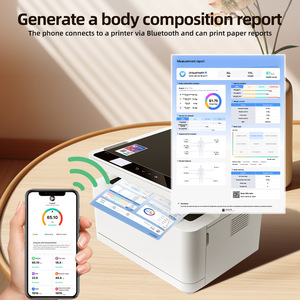 เครื่องชั่งน้ำหนักอัจฉริยะพร้อม Wifi Bluetooth เชื่อมต่อแอปพลิเคชัน หน้าจอสัมผัสทรงสี่เหลี่ยมขนาด 320 มม. เซ็นเซอร์ความแม่นยำสูง สำหรับใช้ในบ้านและยิม - Product Image 3