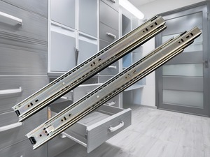 Corredera para Cajón GT48 de 45 mm para Sistema de Gabinetes, Extensión Completa, Capacidad de 45 kg, Acero Galvanizado de 1.2 mm - Product Image 6