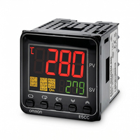 Controlador de Temperatura Digital PID E5CC-QX2DSM-800 con Pantalla LED, Control PID Preciso, 24V AC/DC Opcional, RS-485 Modbus-RTU EEPROM