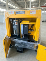 Compresseur d'air à vis stationnaire lubrifié pour machine de découpe laser à fibre, certifié ISO9001 CE, silencieux, prix usine de gros