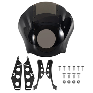 Carenado de Faro para Parabrisas de Motocicleta, Carenado de 15 Pulgadas, Apto para <span class=keywords><strong>Harley</strong></span> <span class=keywords><strong>Dyna</strong></span> <span class=keywords><strong>Super</strong></span> <span class=keywords><strong>Glide</strong></span> <span class=keywords><strong>Custom</strong></span> Street Bob 2006-2017 - Product Image 2