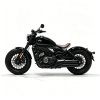 Motocyclette à essence Spring 450-C, style rétro Bobber Cruiser, siège individuel, hauteur de siège 720 mm, vitesse maximale 145 km/h