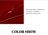 Rouge à lèvres mat velours nourrissant, waterproof, anti-transfert, longue tenue, couleur intense, 8 teintes, OEM ODM, étiquette privée, logo personnalisé