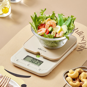 Balance de cuisine numérique Bear DZC-E01Y5 5 kg 0,1 g de précision pour la pâtisserie, le thé, le café, le pesage des gâteaux - Product Image 1