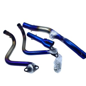 Tubo de Escape para Motocicleta de 51 mm, Interfaz de Escape para <span class=keywords><strong>Moto</strong></span>, Tubo de Enlace Frontal Redondo para <span class=keywords><strong>Kawasaki</strong></span> <span class=keywords><strong>Ninja</strong></span> 250 300 Z250 Z300 - Product Image 4