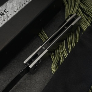Cuchillo de despliegue automático Axis 4170BK con mango de fibra de carbono y hoja de acero inoxidable de punta caída, cuchillo automático. - Product Image 5