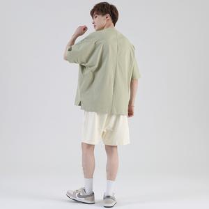 Camiseta de corte cuadrado de gran tamaño para hombre, ropa de calle pesada, hombros caídos, camiseta personalizable con estampado de algodón personalizado Unisex para hombre - Product Image 3