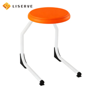 Chaise d'étudiant individuelle moderne et durable Liserve avec coque en plastique et structure métallique pour utilisation en classe, origine Chine