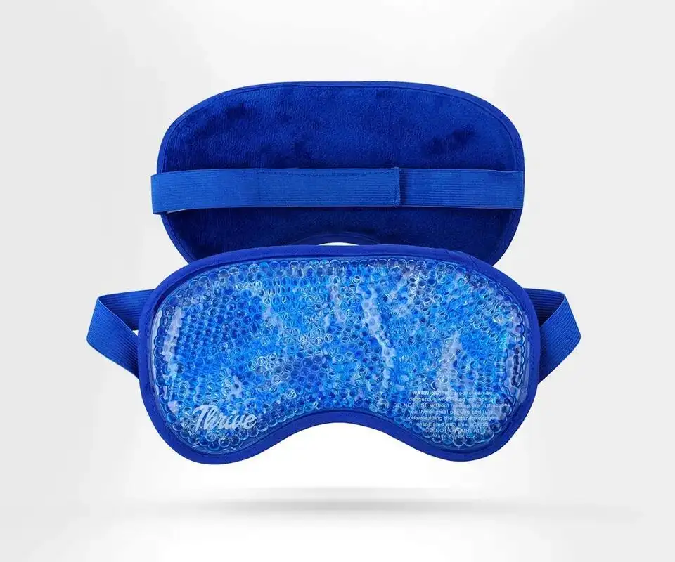 Personalizzato riutilizzabile Freeze Gel Beads Ice Eye Mask Sleeping Cooling Ice Mask per occhi gonfi