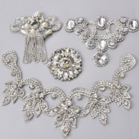 Bricolage 3D à la main perles strass patchs diamant Applique nœud papillon araignée chaussures fleur couture sur cristal Patch pour vêtements