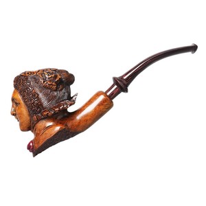 Muxiang Tobacco Pipe Hand Carved Wood Free Type Eagle And Woman Shape Smoking Pipe - Product Image 4