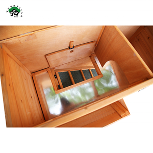 Gros extérieur grand double couche avec échelle d'escalade clapier à lapin en bois clapier pour animaux de compagnie à vendre - Product Image 4