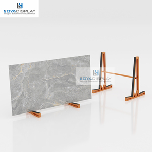 Venta al por mayor de alta calidad Marco de baldosas de cerámica suelo gran losa de construcción mármol granito cuarzo piedra estante de exhibición - Product Image 3