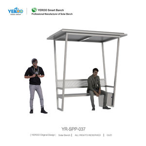 Banco solar utilitario de acero galvanizado moderno <span class=keywords><strong>para</strong></span> muebles urbanos al aire libre <span class=keywords><strong>para</strong></span> <span class=keywords><strong>parques</strong></span>, centros comerciales, refugios de autobuses y taxis - Product Image 3