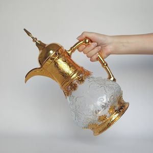 Carafe à eau froide en verre de luxe moyen-orientale, grande capacité, pour usage domestique, style arabe. - Product Image 3