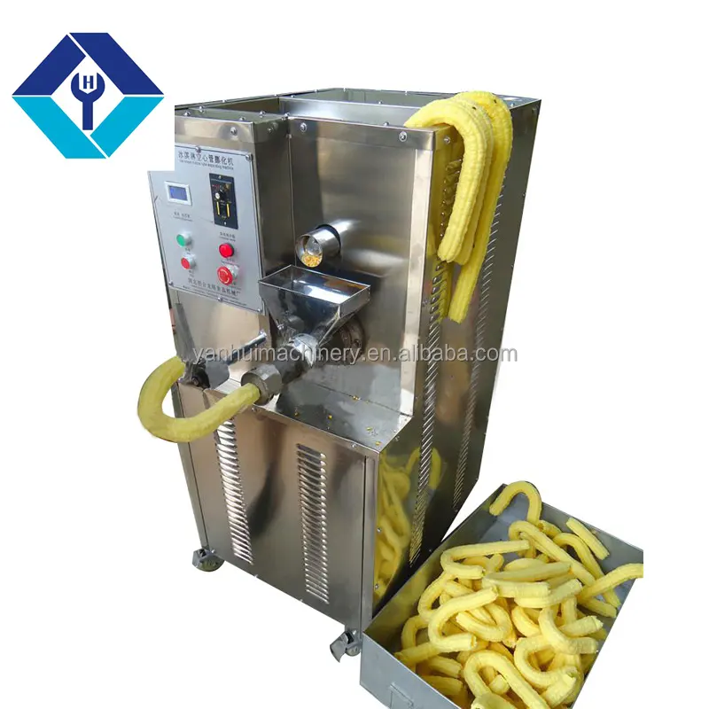 Hollow Tube Pop Corn Puffed Machine/Corn Puff Snack Extruder Machine